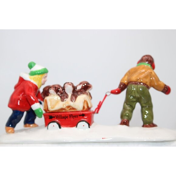 Dept 56 Snow Village - Christmas Puppies - Picture 3 of 7